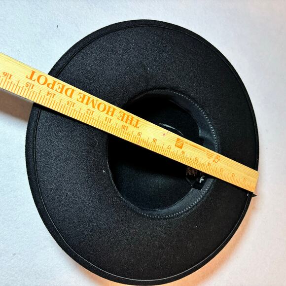 Marcus Adler Black Chain Band Floppy Hat Wool Blend NWT - Picture 5 of 5